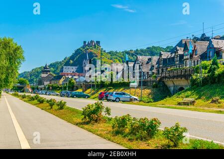 ST. GOAR OBERWESEL, DEUTSCHLAND, 16. AUGUST 2018: St. Goar Oberwesel Stadt in Deutschland Stockfoto