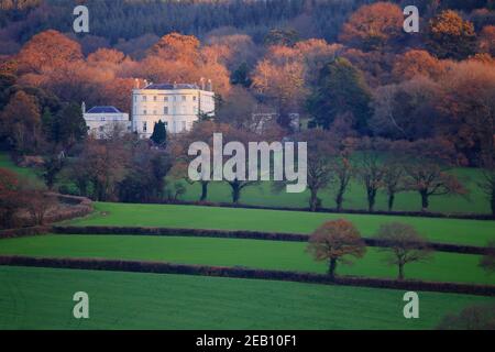 Old Shute House (bekannt als Shute Barton) In East Devon UK Stockfoto