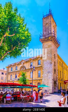 AIX-EN-PROVENCE, FRANKREICH, 18. JUNI 2017: Rathaus in Aix-en-Provence, Frankreich Stockfoto