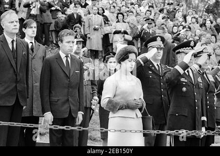 Prinzessin Margaret und Lord Snowdon besuchen Mount Vernon, Virginia, USA, Warren K. Leffler, 16. November 1965 Stockfoto