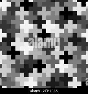 Nahtloser wiederholbarer abstrakter Musterhintergrund. Vektorgrafik Stock Vektor