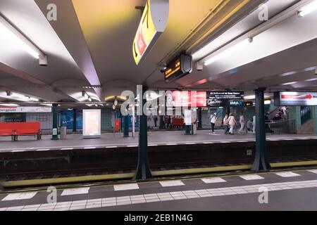 Berlin Deutschland - April 21. 2018: U-Bahnhof Wittenbergplatz Stockfoto