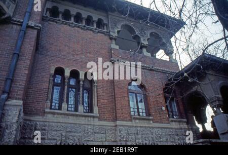 Reportage Rumänien 1991. Mogosoaia, Prinzenpalast (gescannt von Farblider) Stockfoto