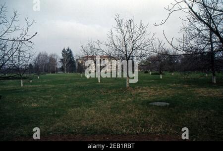 Reportage Rumänien 1991. Mogosoaia, Prinzenpalast (gescannt von Farblider) Stockfoto