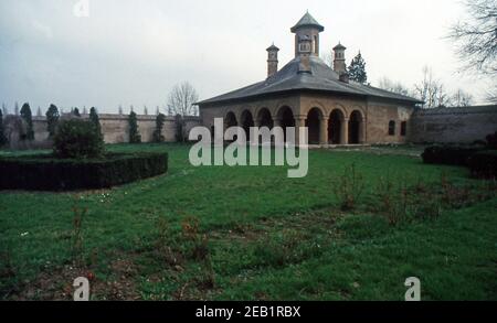 Reportage Rumänien 1991. Mogosoaia, Prinzenpalast (gescannt von Farblider) Stockfoto