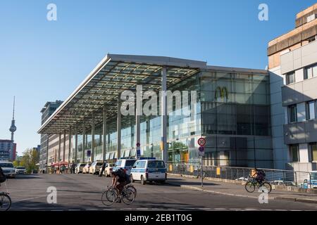 Berlin Deutschland - April 21. 2018: Berliner Ostbahnhof Stockfoto