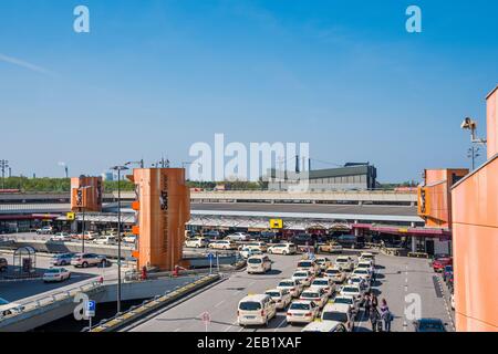 Berlin Deutschland - April 21. 2018: Otto Lilienthal Terminal am Flughafen Berlin-Tegel Stockfoto