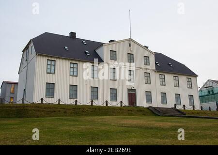 Gebäude der Reykjavik School of Education das älteste Junior College In Island Stockfoto