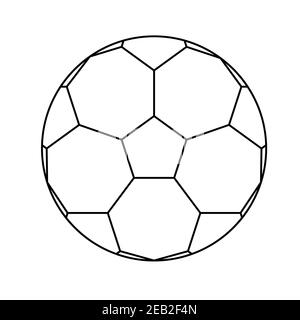 Fußball Malbuch für Kinder Aktivität Vektor Illustration Stock Vektor