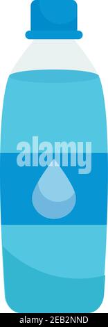 Wasserflasche Symbol auf weißem Hintergrund, buntes Design, Vektor-Illustration Stock Vektor