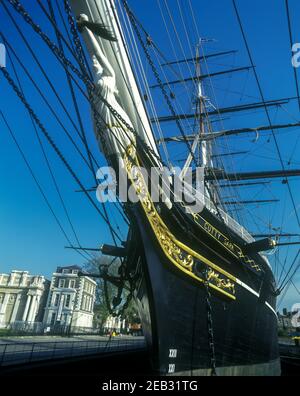 2000 HISTORISCHE CUTTY SARK TEE CLIPPER GREENWICH LONDON ENGLAND GROSSBRITANNIEN Stockfoto