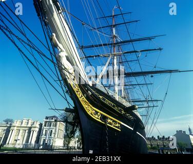 2000 HISTORISCHE CUTTY SARK TEE CLIPPER GREENWICH LONDON ENGLAND GROSSBRITANNIEN Stockfoto