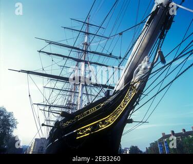 2000 HISTORISCHE CUTTY SARK TEE CLIPPER GREENWICH LONDON ENGLAND GROSSBRITANNIEN Stockfoto