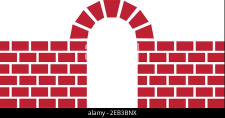 Brick Building Logo Design Vektor, Mauerwerk einfache moderne Logo-Vorlage, Emblem, Design-Konzept, Kreatives Symbol, Symbol Stock Vektor