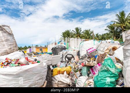 Recycle Plant Siargao Island Dump Trash Stockfoto