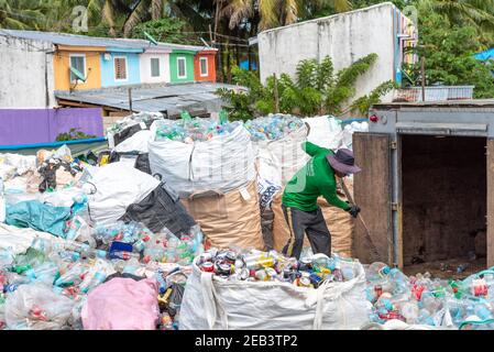 Recycle Plant Siargao Island Dump Trash Stockfoto