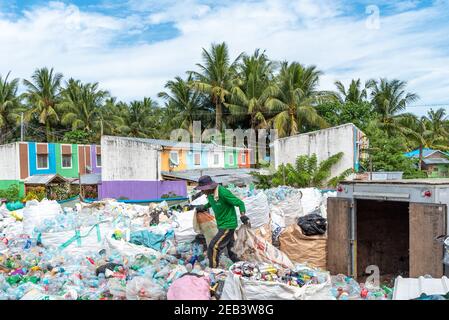 Recycle Plant Siargao Island Dump Trash Stockfoto