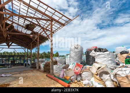 Recycle Plant Siargao Island Dump Trash Stockfoto