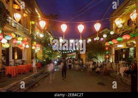 Die Altstadt von Hoi an in Zentralvietnam. Stockfoto