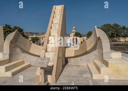 Jantar Mantar in einem astronomischen Beobachtungsort in Jaipur Indien. Stockfoto