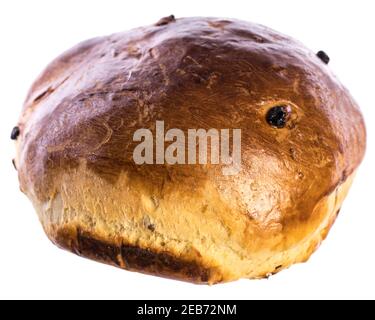 Hausgemachtes österreichisches osterbrot isoliert auf weißem Hintergrund Stockfoto