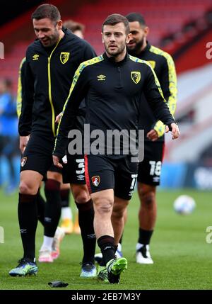 Jack Wilshere von AFC Bournemouth Warms Up - AFC Bournemouth gegen Birmingham City, Sky Bet Championship, Vitality Stadium, Bournemouth, Großbritannien - 6th. Februar 2021 nur zur redaktionellen Verwendung - es gelten die DataCo-Einschränkungen Stockfoto