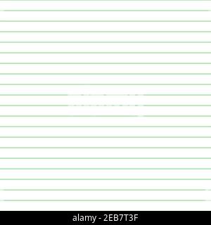 Rasterpapier. Abstrakt gestreifter Hintergrund mit Farbe horizontale Linien. Geometrische nahtlose Muster für Schule, Tapete, Texturen, Notizbuch. Liniertes Papier Stock Vektor