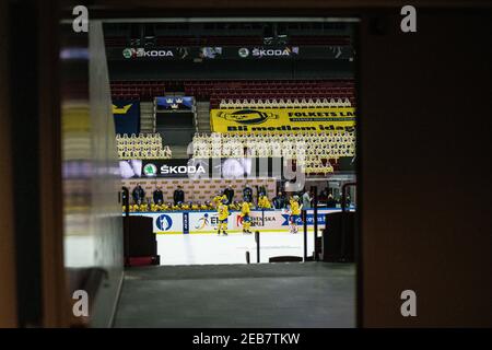 Malmoe, Schweden. Februar 2021, 11th. Die Beijer Hockey Games 2021 findet am 11-14. Februar in der Malmoe Arena in Malmoe statt. (Foto Kredit: Gonzales Foto/Alamy Live News Stockfoto