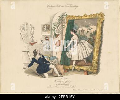 Fanny Elssler in dem Divertissement- ''des Malers Traumbild.'' Stockfoto
