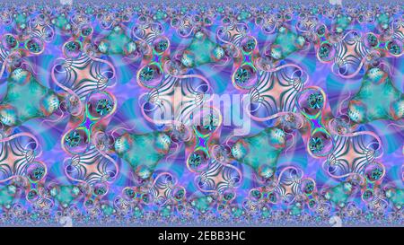 Abstrakter mehrfarbiger irisierender Texturhintergrund. 3D Bild. Stockfoto