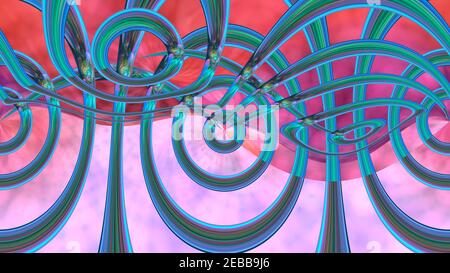 Abstrakter mehrfarbiger irisierender Texturhintergrund. 3D Bild. Stockfoto