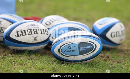 Datei Foto vom 2-01-2021 von Gallagher Premiership Rugby Bälle. Ausgabedatum: Freitag, 12. Februar 2021. Stockfoto