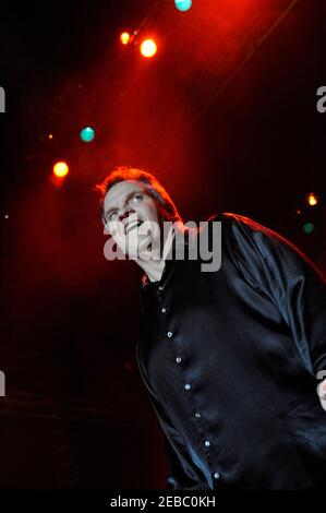 Meat Loaf mit der Casa de Carne Tour in Liverpool Sommer Pops 2008 Stockfoto