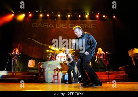 Meat Loaf mit der Casa de Carne Tour in Liverpool Sommer Pops 2008 Stockfoto