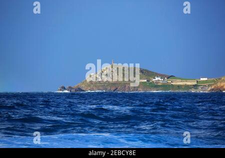 Kap Cornwall. Landzunge am westlichen Ende der Halbinsel Cornish, Standort einer ehemaligen Zinnmine. Stockfoto