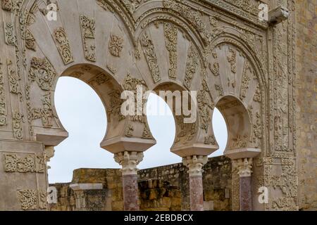 Cordoba, Spanien - 31. Januar 2021: Blick auf das Haus von Ya'far in den Ruinen der Medina Azahara Stockfoto