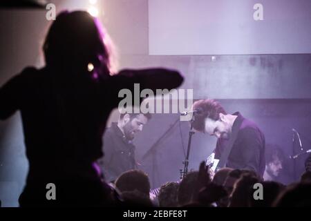 Die Impfstoffe live auf der "Haunt Stage" in einem Überraschungskonzert im Rahmen des Great Escape Festivals 2015 in Brighton, England Stockfoto