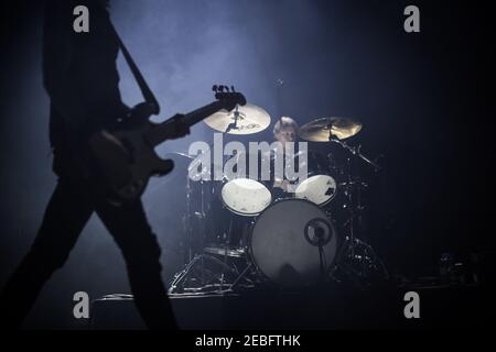 Dänische Rockband Mew im Roundhouse in London Stockfoto