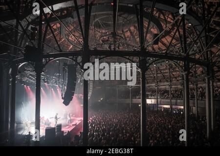 Dänische Rockband Mew im Roundhouse in London Stockfoto