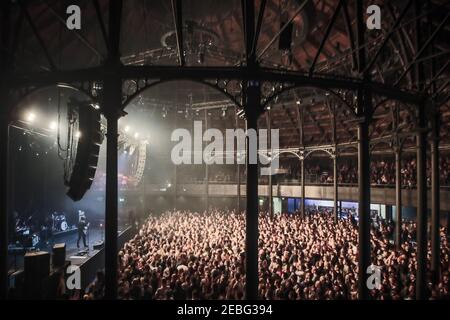 Dänische Rockband Mew im Roundhouse in London Stockfoto