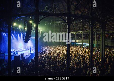 Dänische Rockband Mew im Roundhouse in London Stockfoto