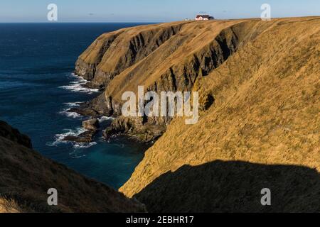 Cape St. Mary's Ecological Reserve im Herbst, nachdem die Vögel für die Saison, Neufundland, Kanada Stockfoto