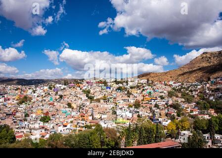 Panoramablick über Guanajuato City, Guanajuato State, Mexiko Stockfoto