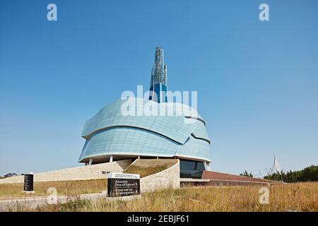 Das kanadische Museum für Menschenrechte Stockfoto