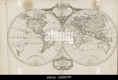 Nouvel Atlas portatif destiné principalement pour l'instruction de la jeunesse d'aprés la Géographie moderne de feu l'abbé Delacroix - no-NB digibok 2013101626001-14. Stockfoto