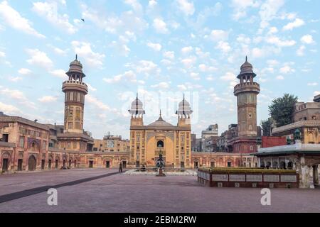 Die Wazir Khan Moschee, Lahore, Punjab, Pakistan Stockfoto