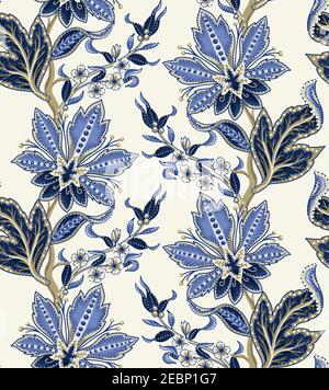 Ethnic Nahtloses Muster mit indischem Ornament. Vektor. Stock Vektor