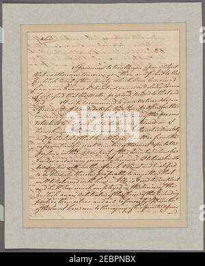 Lesen Sie, George. Newcastle. An Benjamin Chew Stockfoto