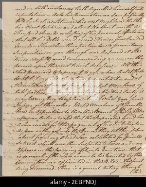 Lesen Sie, George. Newcastle. An Benjamin Chew Stockfoto