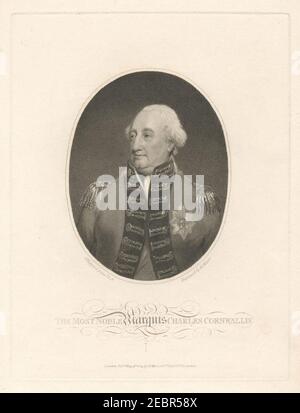 Der edelste Marquis Charles Cornwallis Stockfoto